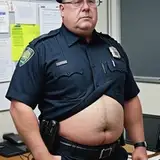 Chubby, Husky, Stocky, Older Policemen Fantasy AI Art